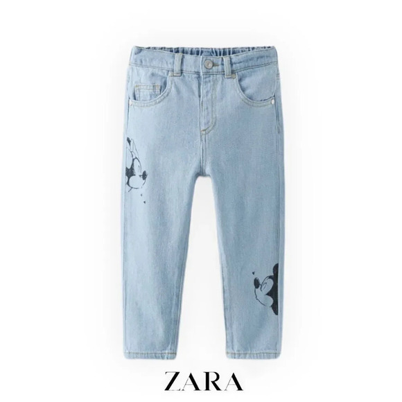 ZARA Kids | Light Blue | MINNIE MOUSE © DISNEY JEANS - Picture 2 of 7